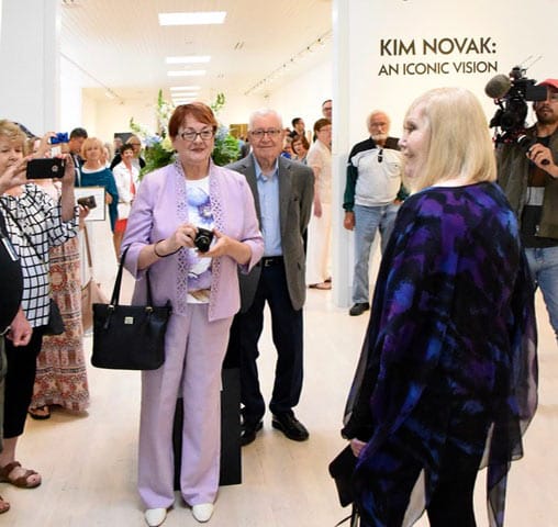 pictures from my retrospective: Image from the opening reception to Kim Novak's retrospective exhibition, "Kim Novak: An Iconic Vision," at the Butler Institute of American Art. Photo credit: Linda Solomon, photojournalist