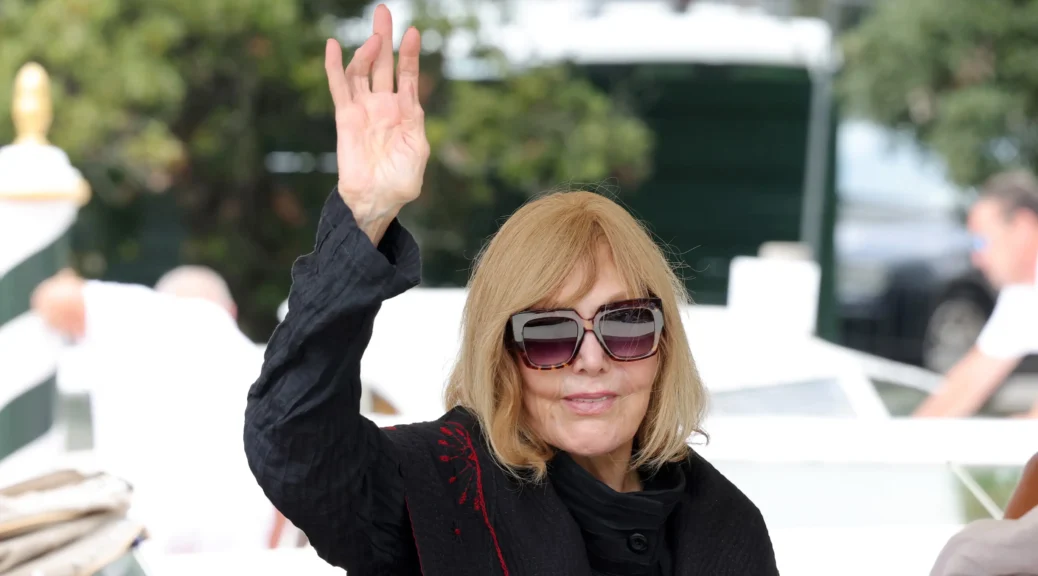 Kim at the docks in Venice, Italy, when she was awarded the Golden Lion for Lifetime Achievement at the Venice Biennale, September 2025