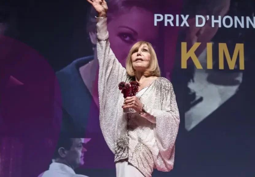 Photos of the film festivals: Kim onstage with her ICON Award